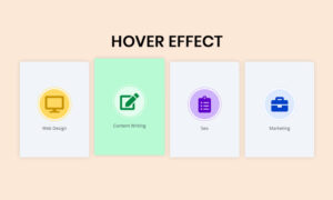 How to create service card hover effect in elementor